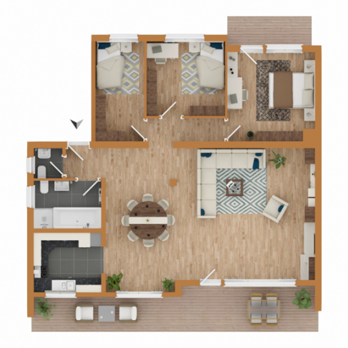 Wohnkomfort auf ganzer Linie! Lichtdurchflutete 4-Zimmerwohnung mit Terrasse optimhome Immobilien Deutschland • Kaufen & Verkaufen Wohnkomfort auf ganzer Linie! Lichtdurchflutete 4-Zimmerwohnung mit Terrasse optimhome Immobilien Deutschland • Kaufen & Verkaufen